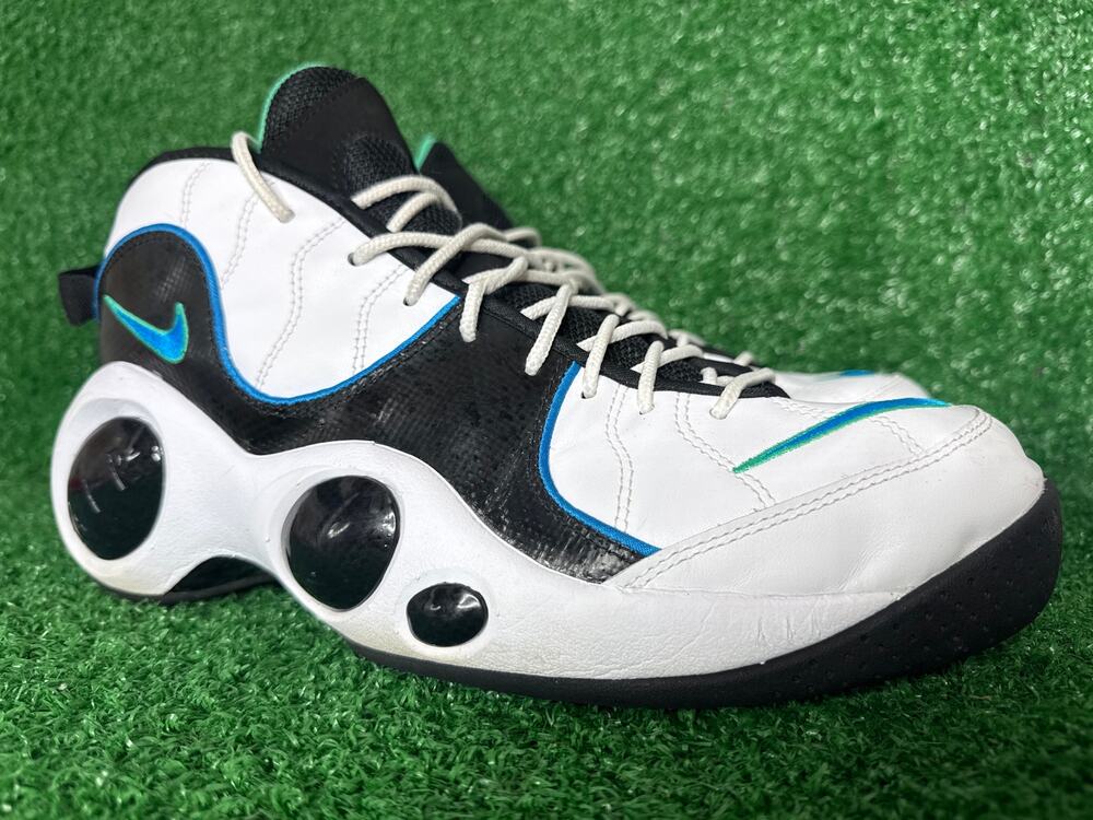 Nike Air Zoom Flight 95 Jason Kidd Mavs White Photo Blue Men’s 13